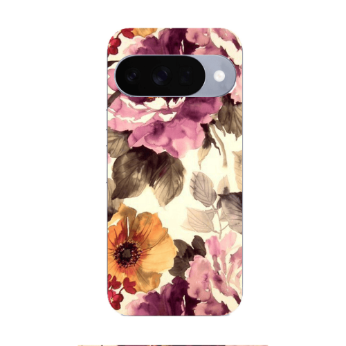 Google Pixel 10 Daisies and roses Transparent Silicone TPU Θήκη